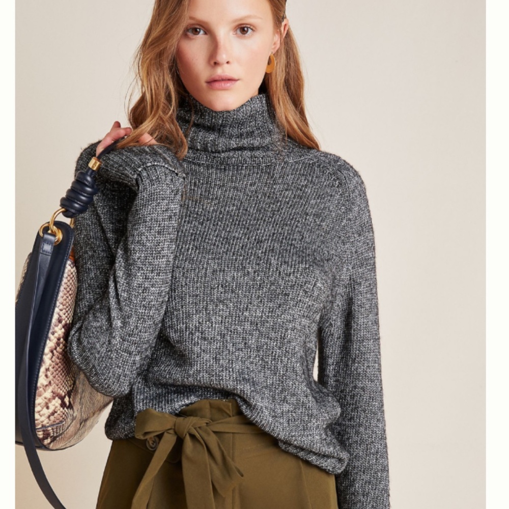 Gray Turtleneck Sweater - Picture 3 of 10